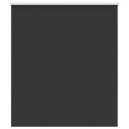 Berkfield Durable Roller Blind Blackout Black 140X130 Cm Fabric Width 136.6 Cm Polyester - thumbnail 1