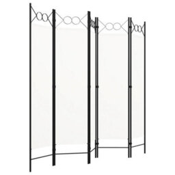 Vidaxl 5-Panel Room Divider White 200X180 Cm Room Dividers - thumbnail 2
