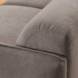 Wyld Haus Cambridge 2.5 Seater Sofa In Dusty Brown Fabric With Oak Base - thumbnail 5