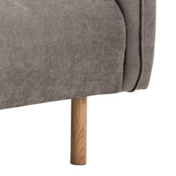 Wyld Haus Cambridge 2.5 Seater Sofa In Dusty Brown Fabric With Oak Base - thumbnail 9