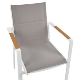 Beliani Set Of 4 Garden Chairs Busseto Metal Grey - thumbnail 8