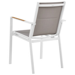 Beliani Set Of 4 Garden Chairs Busseto Metal Grey - thumbnail 7