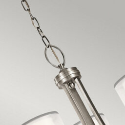 Luminosa Lighting Elstead Lacey 9 Light Chandelier, Antique Pewter, E14 - thumbnail 2