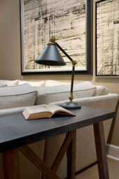 Luminosa Lighting Elstead Provence Element 1 Light Table Lamp Black, Polished Brass, E27 - thumbnail 4