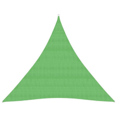 Berkfield Sunshade Sail 160 G/m2 Light Green 4.5X4.5X4.5 M Hdpe - image 1