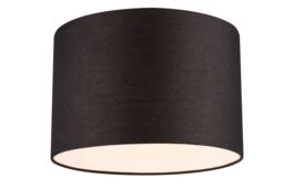 GoodHome Kpezin Charcoal Fabric Dyed Circular Light Shade (D)40Cm - thumbnail 3