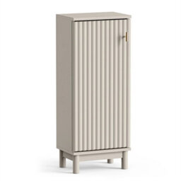 Bathroom Storage Cabinet, Stone Slim Freestanding Bathroom Cupboard - thumbnail 1