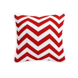 "ARLinens Chevron Cushion Covers 100% Cotton Geometric Desin Zigzag Style Cushion Cases In 18X18"" Pack Of 2"