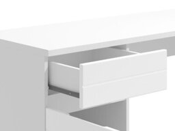 Amos Mann Furniture Langley White Gloss Computer Office Study Desk With Drawer And Cupboard - thumbnail 7