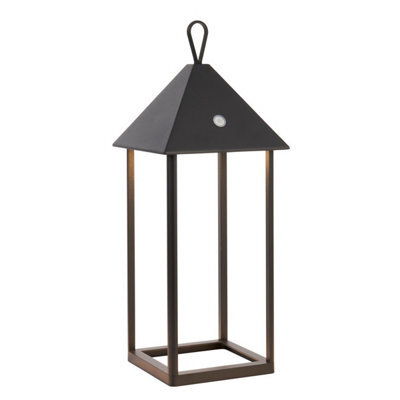 Luminosa Lighting Luminosa Hoot Integrated Led Table Lamp Matt Black, Clear Glass, Ip44 - image 1