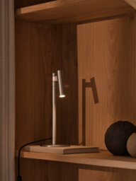 Nordlux Makoto Indoor Table Lamp Silver Aluminium G9 Adjustable Head - Mains Powered, Ip20 - thumbnail 6