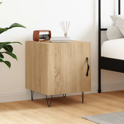 Berkfield Bedside Cabinet Sonoma Oak 40X40X50 Cm Engineered Wood - image 1