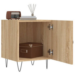 Berkfield Bedside Cabinet Sonoma Oak 40X40X50 Cm Engineered Wood - thumbnail 3