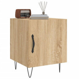 Berkfield Bedside Cabinet Sonoma Oak 40X40X50 Cm Engineered Wood - thumbnail 4