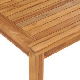 Berkfield Garden Dining Table 120X70X77 Cm Solid Teak Wood - thumbnail 4