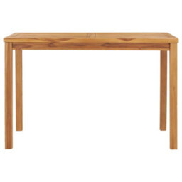 Berkfield Garden Dining Table 120X70X77 Cm Solid Teak Wood - thumbnail 2