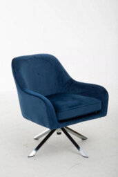 Orsina Midnight Velvet Arm Chair, Luxury Velvet Upholstered Accent Chair, Comfortable Armchair For Home - thumbnail 2