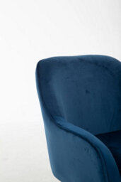 Orsina Midnight Velvet Arm Chair, Luxury Velvet Upholstered Accent Chair, Comfortable Armchair For Home - thumbnail 9