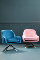 Orsina Midnight Velvet Arm Chair, Luxury Velvet Upholstered Accent Chair, Comfortable Armchair For Home - thumbnail 8