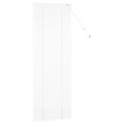 Berkfield Window Blind With Curtains Manual White Aluminium - thumbnail 6