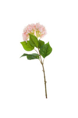 Single Pink Hydrangea Faux Flower For Elegant Home Decor - image 1