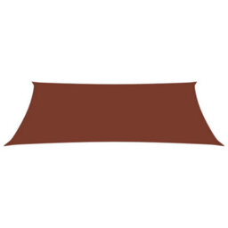 Berkfield Sunshade Sail Oxford Fabric Rectangular 4X7 M Terracotta - thumbnail 2