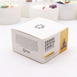 Serenityy Chakra Crystal Candles - Solar Plexus Chakra Candle With Amethyst And Black Agate, 360G, Deep In The Forest Fragrance - thumbnail 4