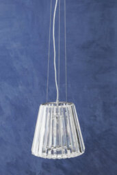 Orsina 3 Bulb Pendant Light, Cone-Shaped Pendant Light With Clear Glass & Chrome Frame, Crystal Ceiling Light - thumbnail 3