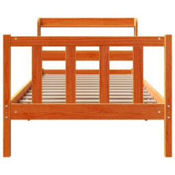Berkfield Bed Frame With Headboard Without Mattress Wax Brown 100X200 Cm - thumbnail 4