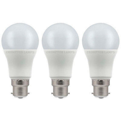Crompton Lamps Led Gls 11W B22 Dimmable Warm White Opal (75W Eqv) (3 Pack) - image 1