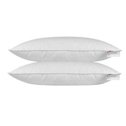 "Homescapes Goose Feather & Down Euro Continental Pillow Pair - 40Cm X 80Cm (16""x32"")" - thumbnail 4