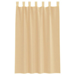 Berkfield Voile Curtains With Loops 2 Pcs Sand 140X175 Cm - thumbnail 4