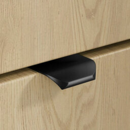 Heze Furniture Ovalia Rounded 2 Drawer Bathroom Cabinet 80Cm Vanity Unit With Basin - Cremona Oak - thumbnail 5