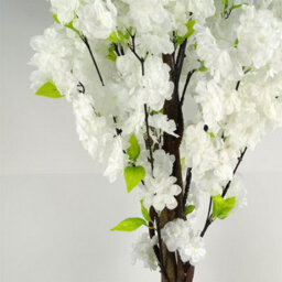 Leaf 150Cm Artificial White Cherry Blossom Tree - thumbnail 3