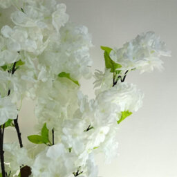 Leaf 150Cm Artificial White Cherry Blossom Tree - thumbnail 5