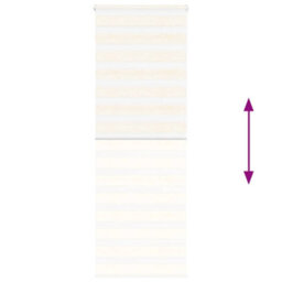 Berkfield Zebra Blind Marble Beige 85X200 Cm Fabric Width 80.9 Cm Polyester - thumbnail 5