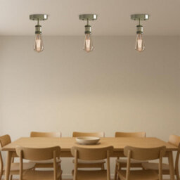 2 Pack Of Single Head Fully Earth Ceiling Light Retro Flush Mount E27 Lamp Holder Sconce Chandeliers Pendent Set - thumbnail 4