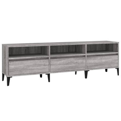 Berkfield Classic Tv Cabinet Grey Sonoma 150X30X44.5 Cm Engineered Wood - image 1