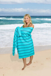 Gc Gaveno Cavailia 1Pk Beach Towel Cabana Stripe Sand Free 100X200 Blue - thumbnail 3