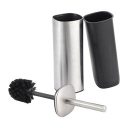 Showerdrape Capri Stainless Steel Satin Toilet Brush & Holder - thumbnail 2