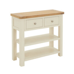 The Furniture Market Marbury Cream Painted 2 Drawer Hall Console Table - thumbnail 4