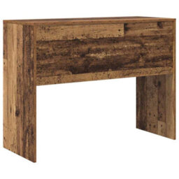Berkfield Rustic Writing Desk Old Wood Engineered Wood 100 X 40 X 76 Cm Durable - thumbnail 7