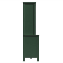 Abrihome Sideboard, Storage Cabinet, Kitchen Cabinet, Tall Sideboard With Led Lighting, 120X40X179 Cm, 4 Doors & 3 Drawers, Green - thumbnail 8