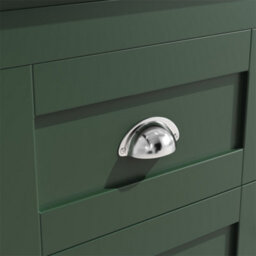 Abrihome Sideboard, Storage Cabinet, Kitchen Cabinet, Tall Sideboard With Led Lighting, 120X40X179 Cm, 4 Doors & 3 Drawers, Green - thumbnail 9