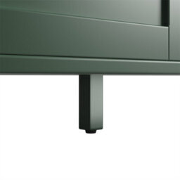 Abrihome Sideboard, Storage Cabinet, Kitchen Cabinet, Tall Sideboard With Led Lighting, 120X40X179 Cm, 4 Doors & 3 Drawers, Green - thumbnail 7