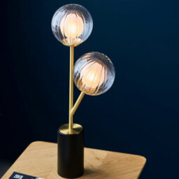 Luminosa Lighting Luminosa Rome Complete Table Lamp, Satin Brass Plate, Glass - thumbnail 5