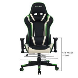 Rg-Max Gaming Office Chair With High Back, Padded Armrests & Adjustable Height - Green - thumbnail 5