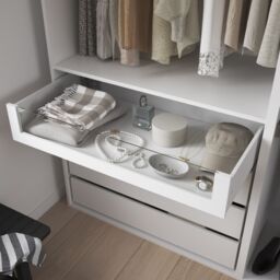 GoodHome Atomia Freestanding White Particle Board Wardrobe, Clothing & Shoes Organiser (H)2250mm (W)2000mm (D)655mm - thumbnail 5