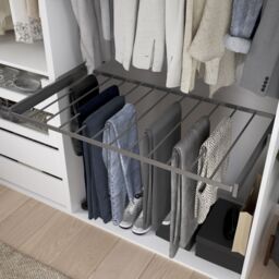 GoodHome Atomia Freestanding White Particle Board Wardrobe, Clothing & Shoes Organiser (H)2250mm (W)2000mm (D)655mm - thumbnail 4