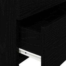 Berkfield Bedside Cabinet With 2 Drawers Black 40X36.5X62 Cm - thumbnail 8